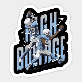 Mike Williams & Keenan Allen Los Angeles C High Boltage Sticker